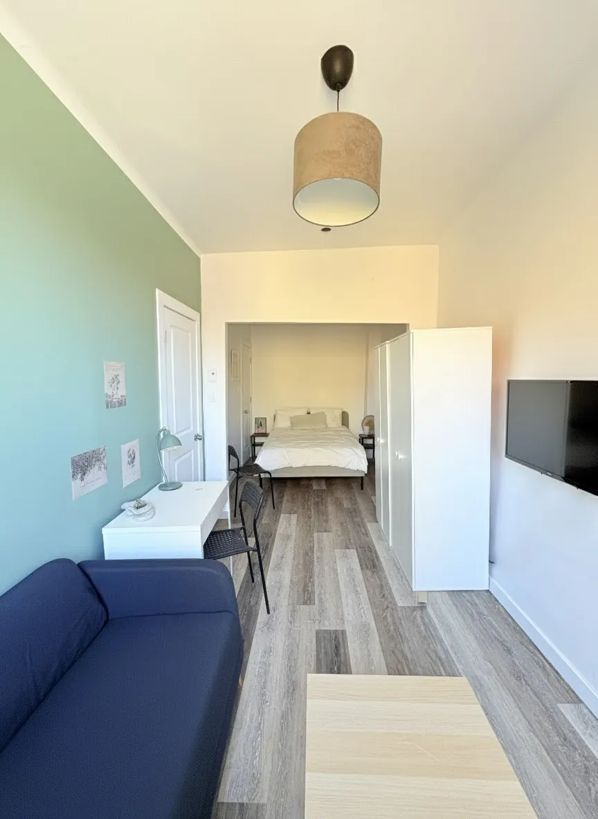 L'Aréna 5 · Ch 3 (double) – Chambre double meublée en colocation, Plateau-Mont-Royal (photo 3)