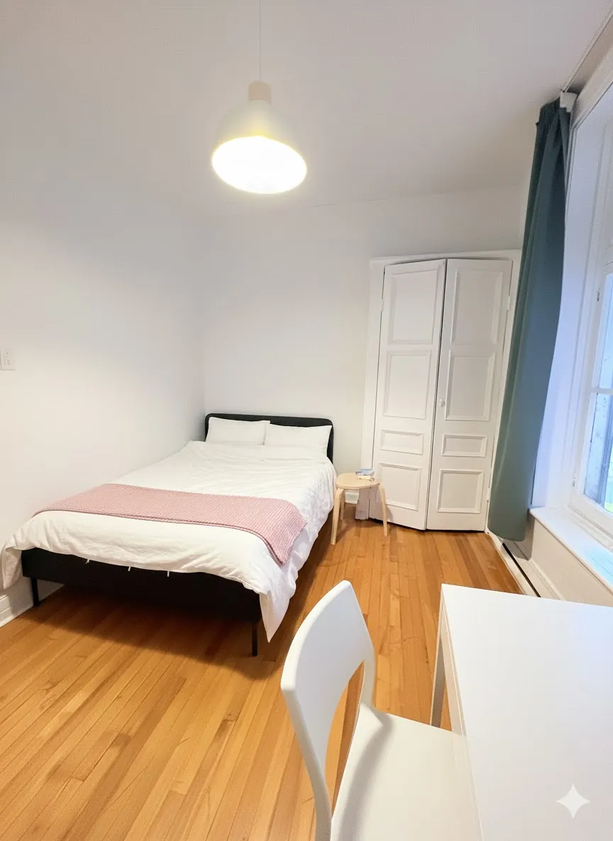 Le Givre 2 · Ch 4 – Chambre meublée en colocation, Plateau-Mont-Royal (photo 2)